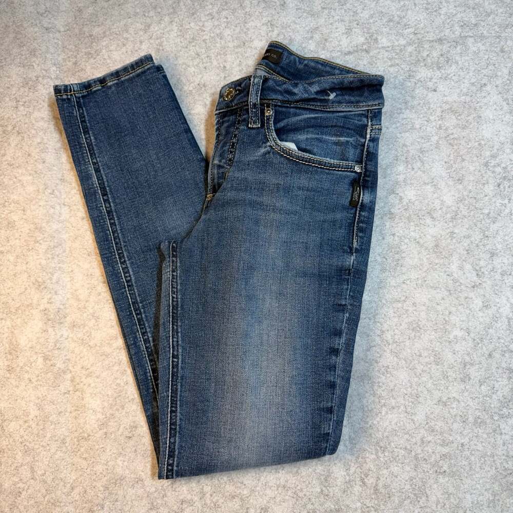 Silver Jeans Co. Skinny Jeans Blue Denim Stretch